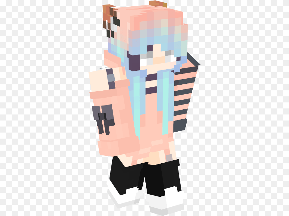 Minecraft Skin Anime Girls, Person, Architecture, Building, Office Building Free Png