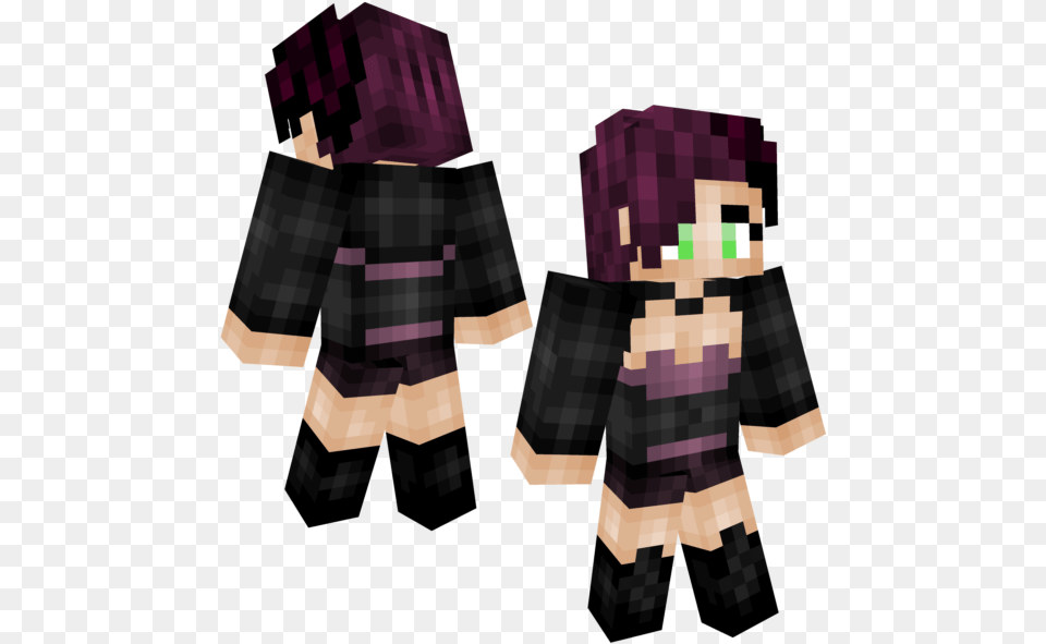 Minecraft Skin Female Short Hair, Clothing, Fashion, Skirt, Person Png Image