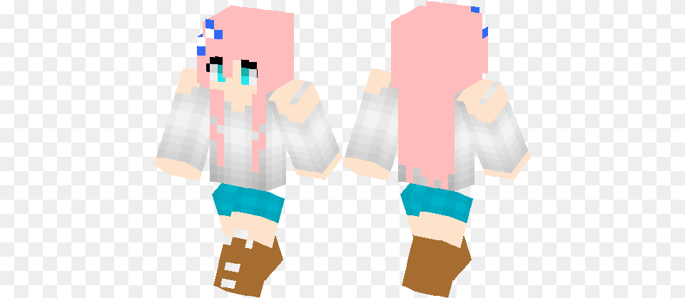 Minecraft Skin Kawaii, Body Part, Hand, Person, Back Free Png