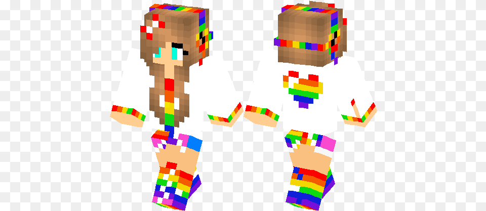 Minecraft Skin Minecraft Girl Skin Heart, Baby, Person, Toy Free Png