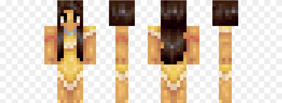 Minecraft Skin Pocahonats, Person, Oars, Stilts, Weapon Free Transparent Png