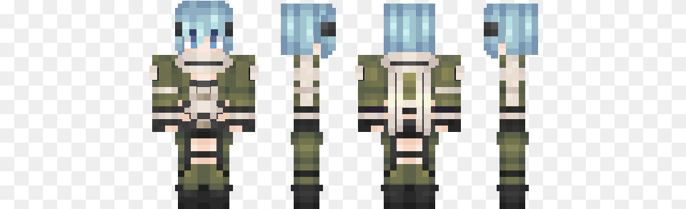 Minecraft Skin Sinon Minecraft, Electrical Device, Microphone, Ammunition, Missile Free Png Download