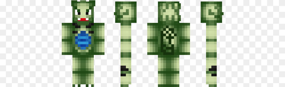 Minecraft Skin Tyranitar Cross, Green, Person Free Png