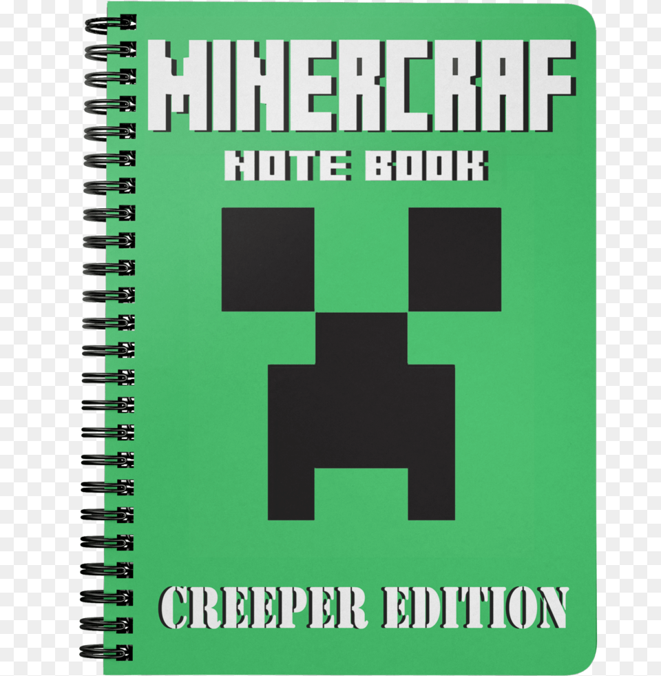 Minecraft Spiralbound Notebook Creeper Normal Size Minecraft Creeper, Book, Publication, Text Png