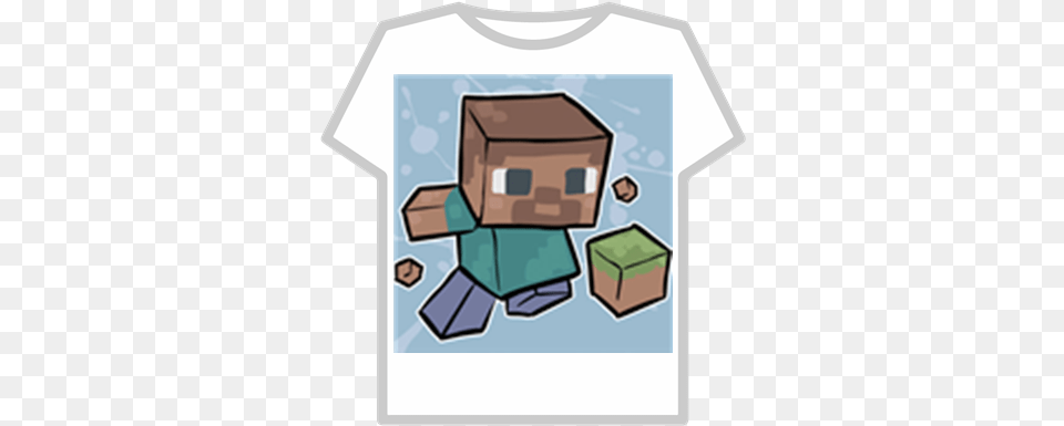 Minecraft Steve Copy Roblox Minecraft Character, Clothing, T-shirt, Box, Cardboard Free Png