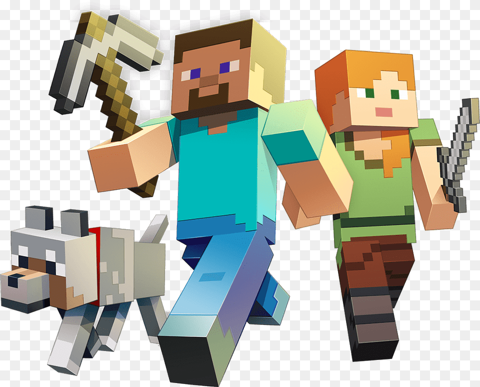 Minecraft Steve Et Alex Minecraft, Art, Toy, Person Png Image