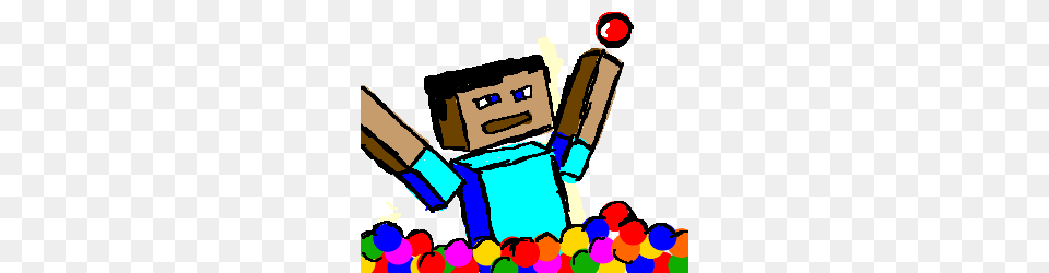 Minecraft Steve Plays In Ball Pit, Baby, Person, Face, Head Free Transparent Png