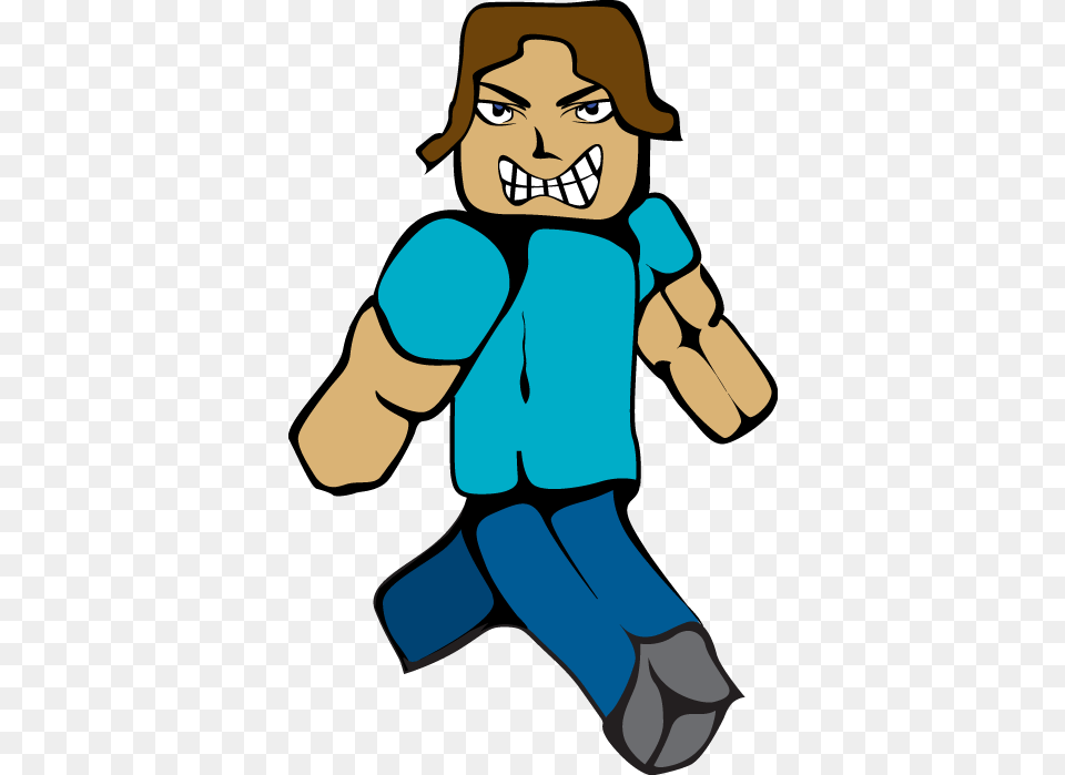 Minecraft Steve Smiling With Hands Clipart Minecraft Steve Transparent Background, Baby, Person, Face, Head Free Png