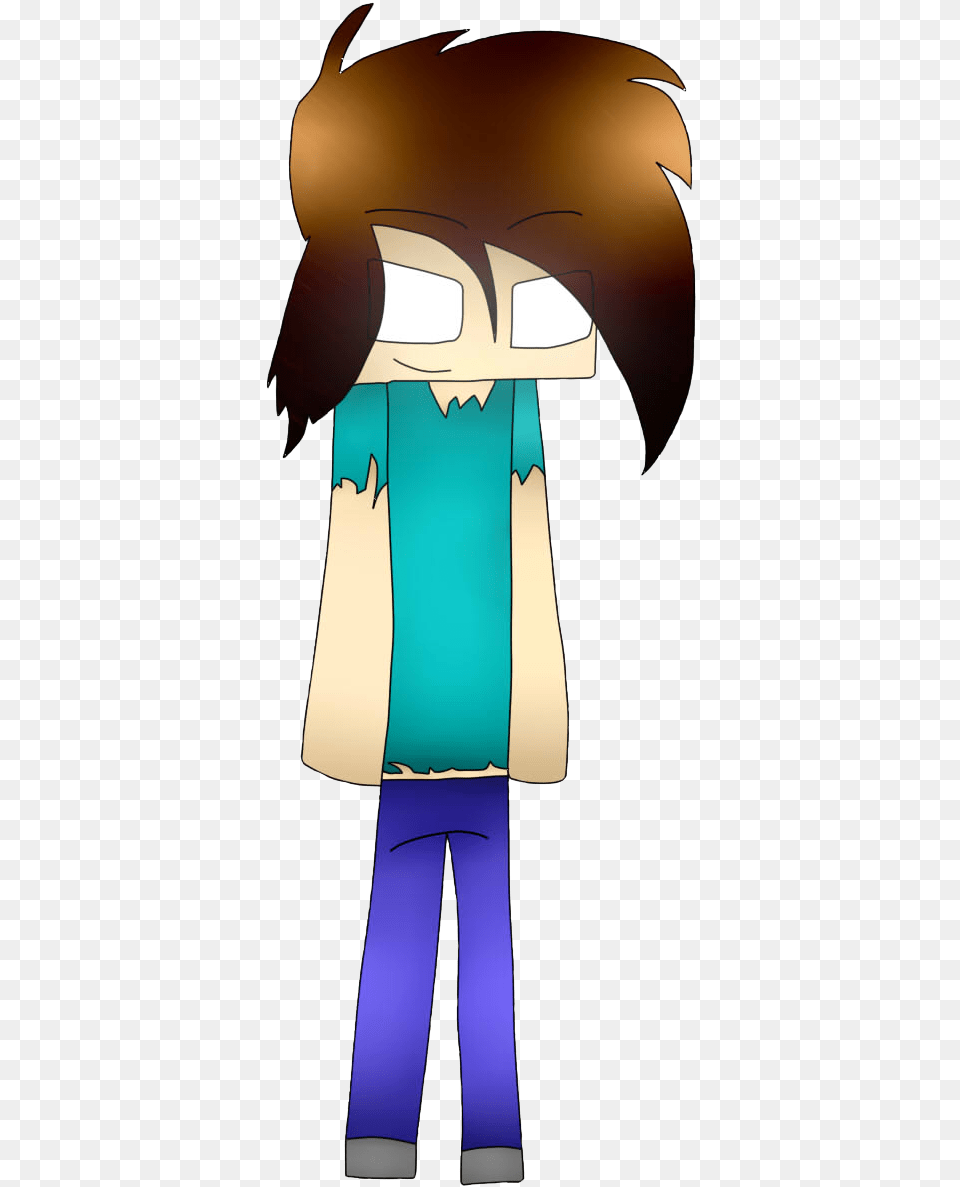 Minecraft Steve Surprised Herobrine Thejacobsurgenor Cartoon, Adult, Female, Person, Woman Free Transparent Png