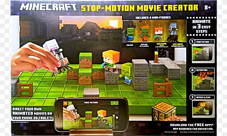 Minecraft Stop Motion Movie Creator, Electronics, Mobile Phone, Phone, Person Png