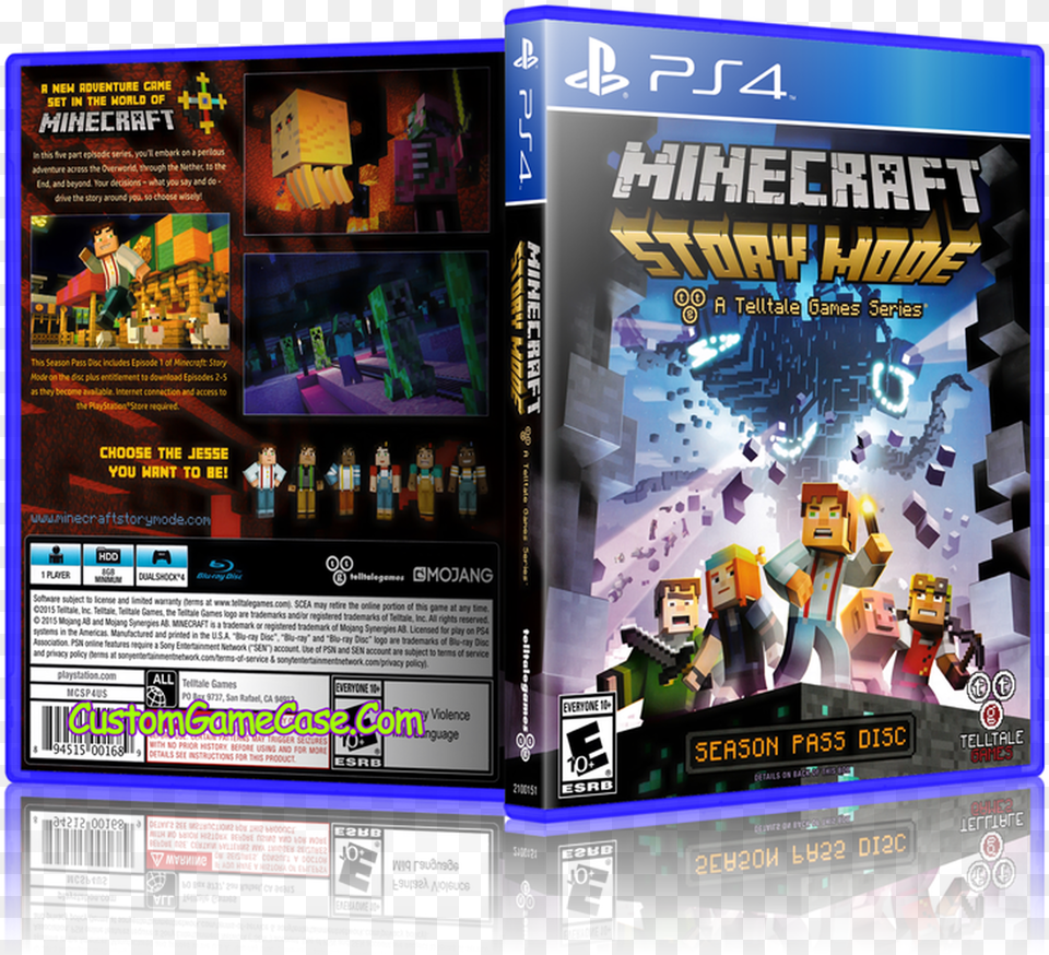 Minecraft Story Mode Minecraft Story Mode Season 2 Cover, Advertisement, Poster, Person Free Transparent Png