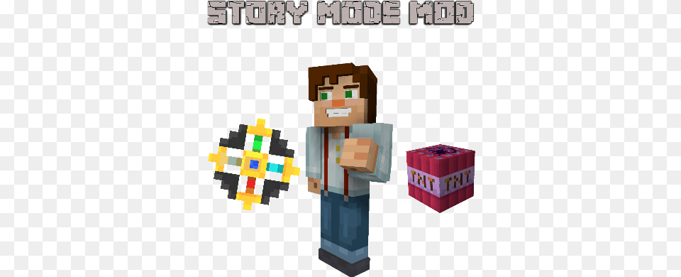 Minecraft Story Mode Mod Mc Story Mode Amulet, Box, Package, Cardboard, Carton Free Png Download
