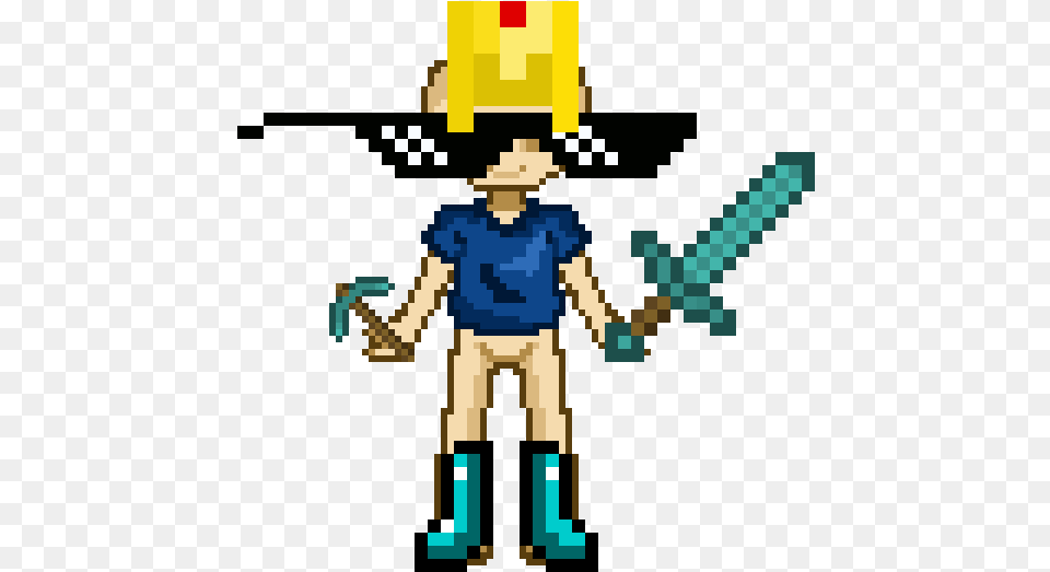 Minecraft Sword, Person Png