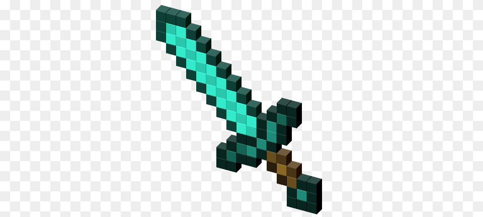 Minecraft Sword Template Minecraft Diamond Sword Party Party, Chess, Game, Green, Pattern Free Png
