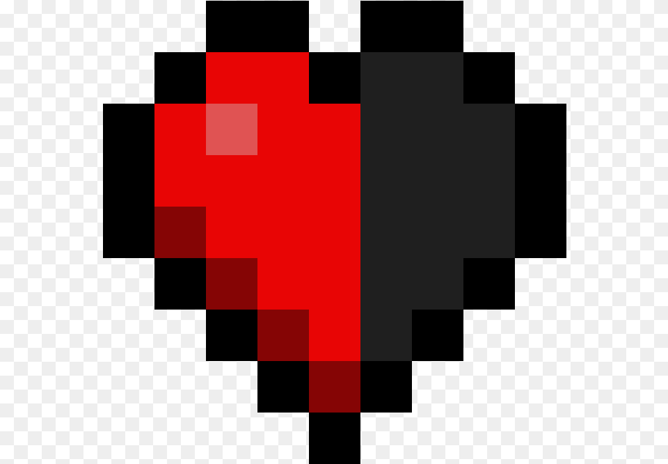 Minecraft Transparent Half A Heart Minecraft Heart, Logo, First Aid, Red Cross, Symbol Free Png