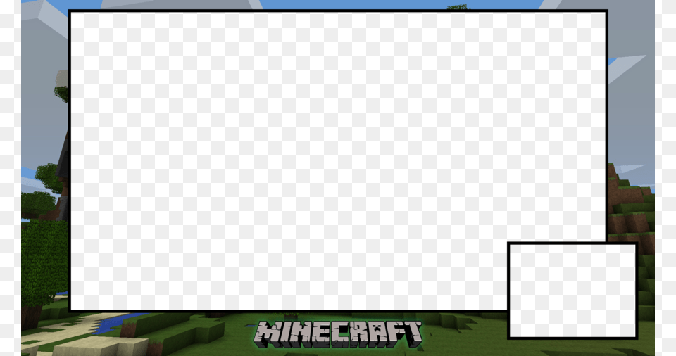 Minecraft Twitch Overlay Template Overlays De Minecraft, Fence, Hedge, Plant, Grass Free Png Download