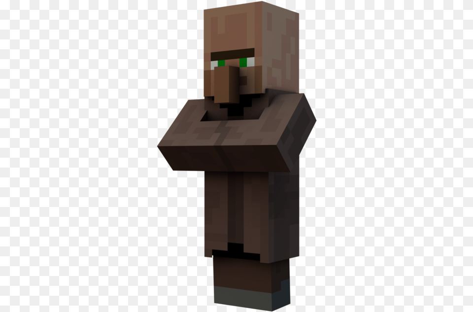 Minecraft Villager Minecraft Villager Face, Furniture, Table, Mailbox, Wood Free Png Download