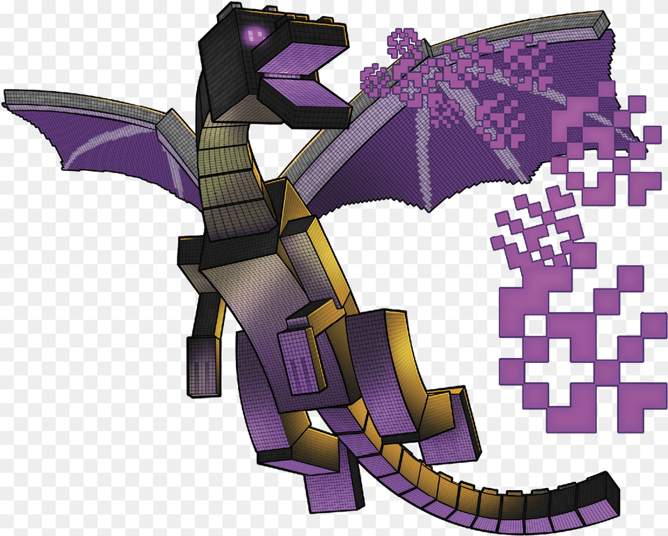 Minecraft Wallpaper Ender Dragon, Purple, Qr Code Free Png Download