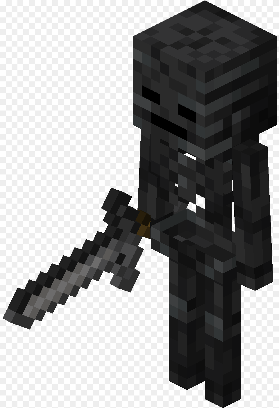 Minecraft Wither Skeleton, Chess, Game, Sword, Weapon Free Png