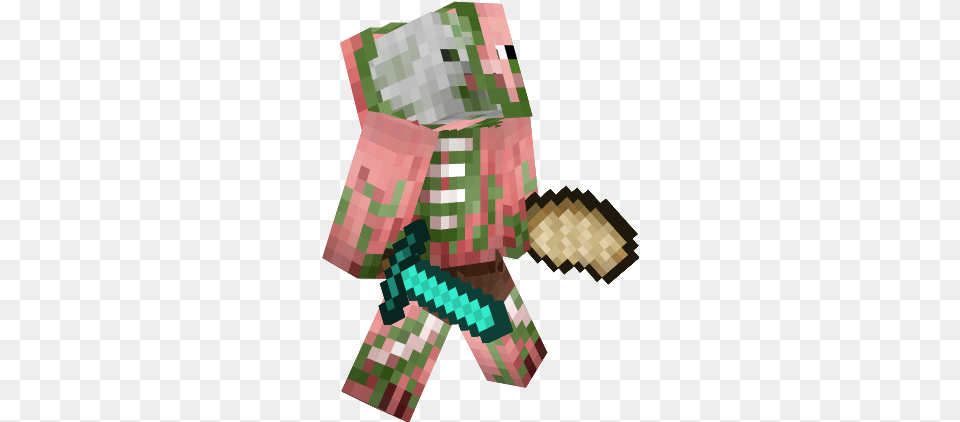 Minecraft Zombie Pigman Baby Zombie Pigman Facts Related Zombie, Pinata, Toy, Person, Head Png
