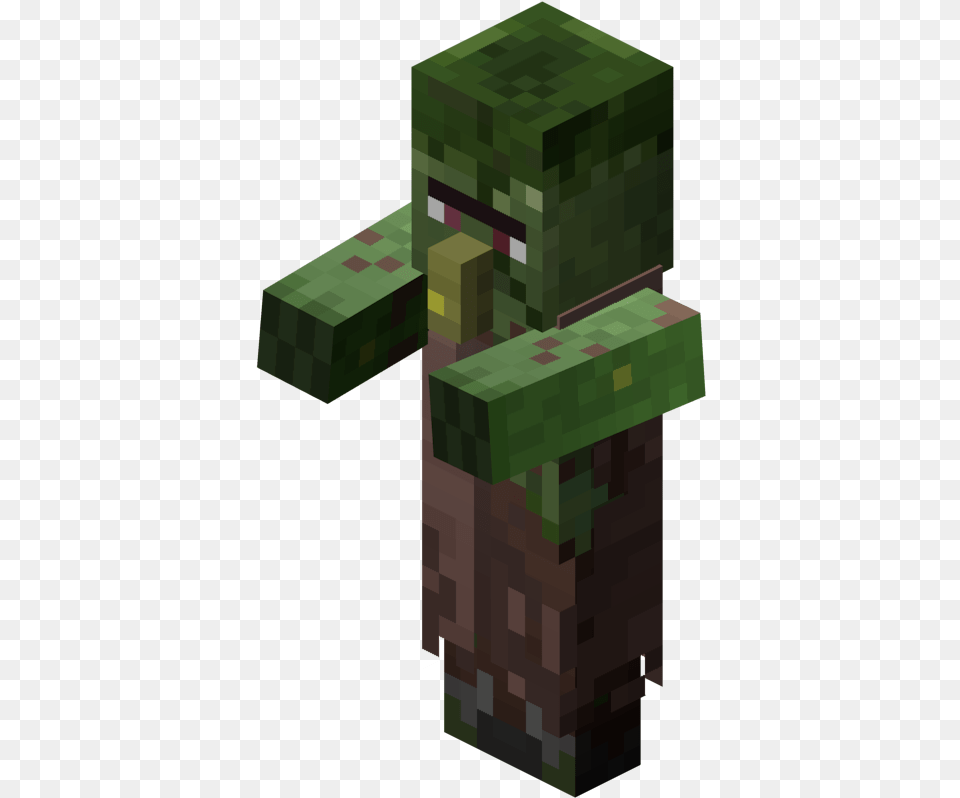 Minecraft Zombie Villager Gif Villageois Zombie Le Minecraft, Green, Brick, Treasure Png