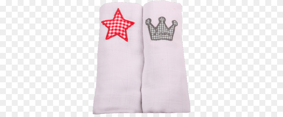 Minene Cute Muslin Squares Star Crown, Home Decor, Linen Png Image