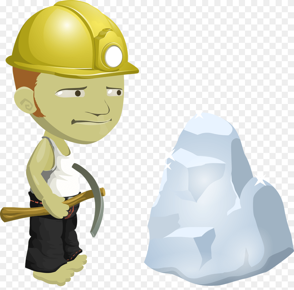 Miner From Glitch Clip Arts Coal Miner Animated Transparent, Helmet, Clothing, Hardhat, Person Png