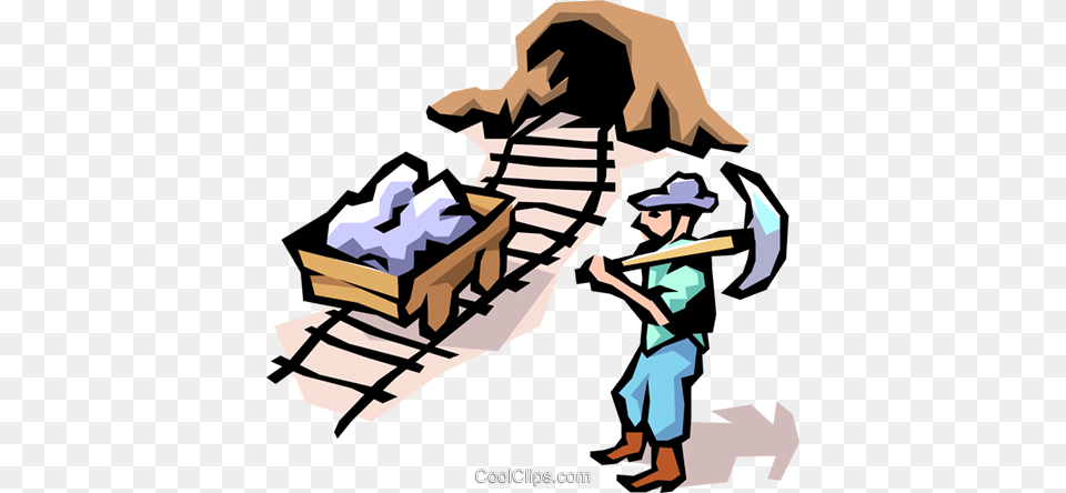 Miner Royalty Vector Clip Art Illustration, Person, Architecture, Building, House Free Png Download