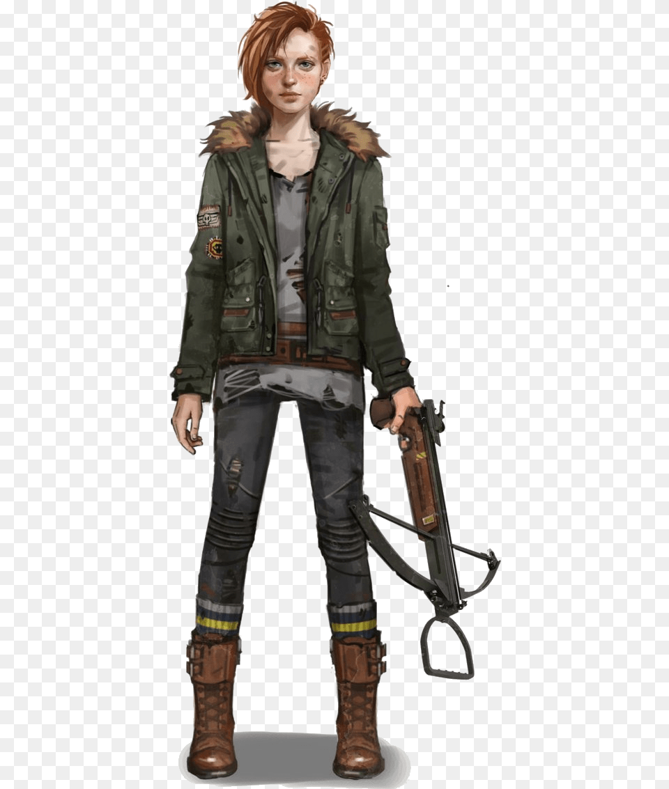 Minerva Twd Render4 Walking Dead Final Season Minerva, Clothing, Coat, Jacket, Costume Png