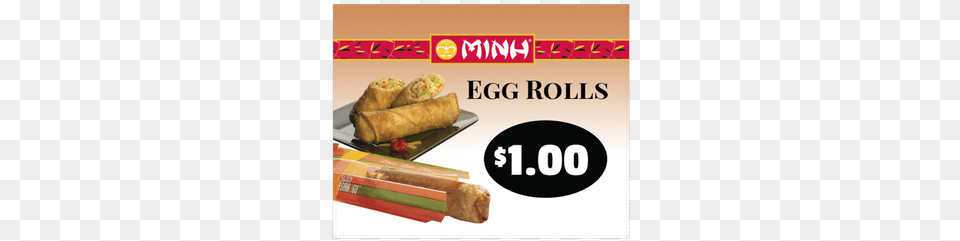 Minh Egg Roll Chicken Pricecase, Food, Lunch, Meal Free Transparent Png