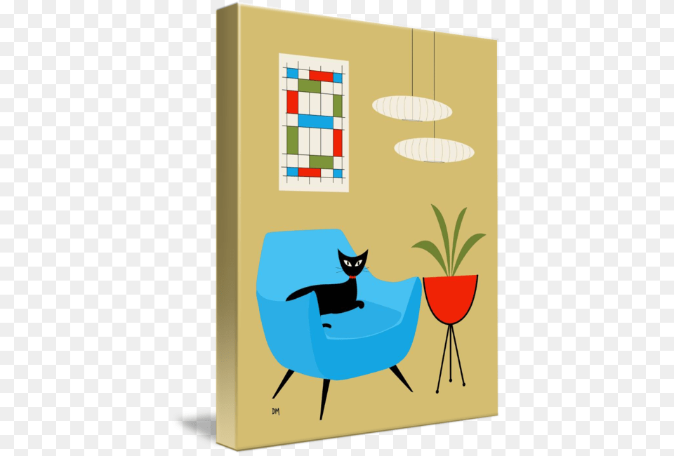 Mini Abstract Turquoise Chair, Furniture, Animal, Cat, Mammal Free Transparent Png