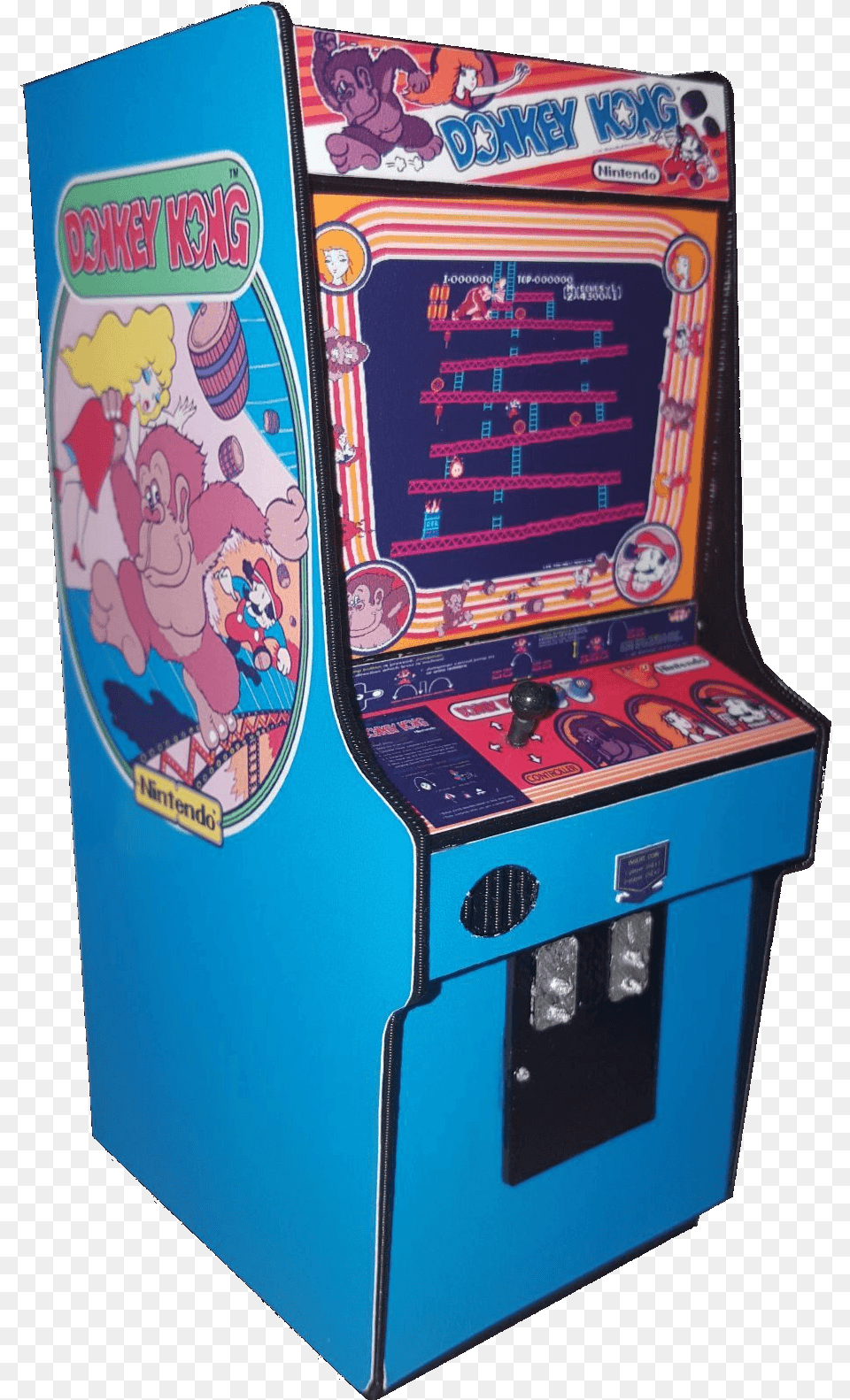 Mini Arcade Donkey Kong, Arcade Game Machine, Game, Baby, Person Png Image