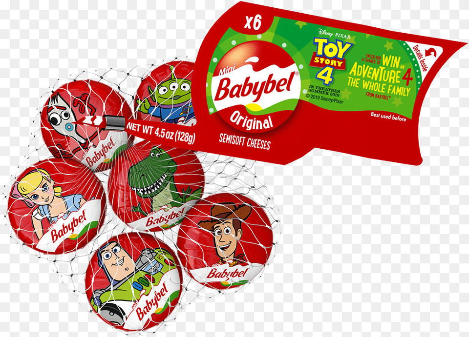 Mini Babybel Toy Story, Baby, Person, Face, Food Free Png Download