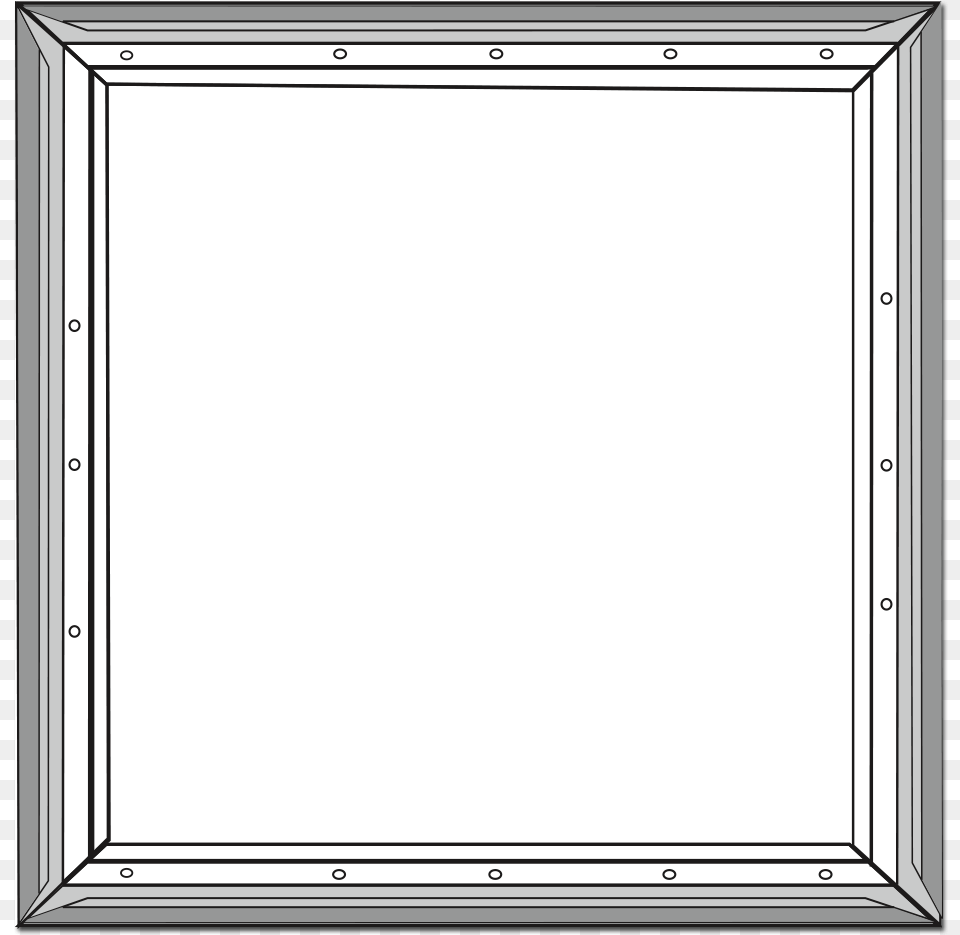 Mini Billboard Frame Project Borders Black And White, White Board Free Png Download
