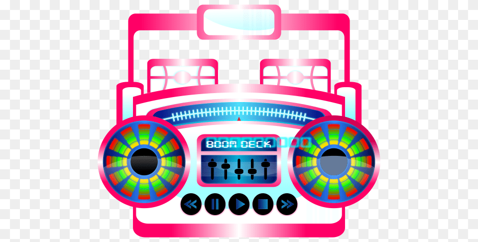 Mini Boom Box Fuschia Clipart For Web, Electronics, Dynamite, Weapon Png