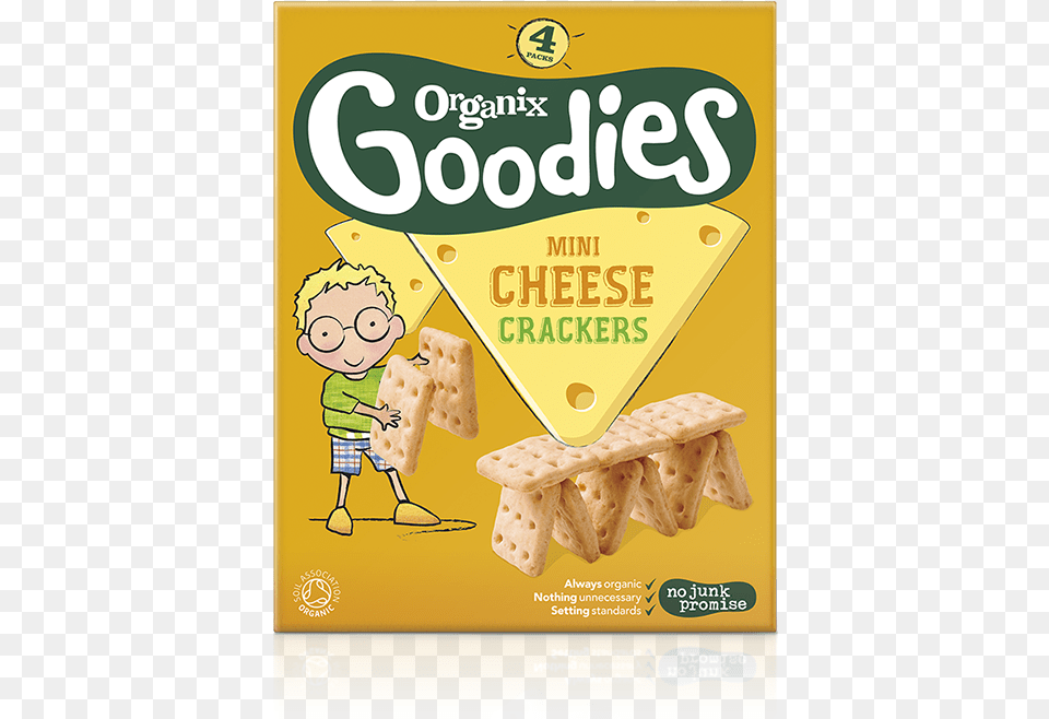 Mini Cheese Crackers Organix Goodies Cheese Crackers, Bread, Cracker, Food, Advertisement Free Png Download