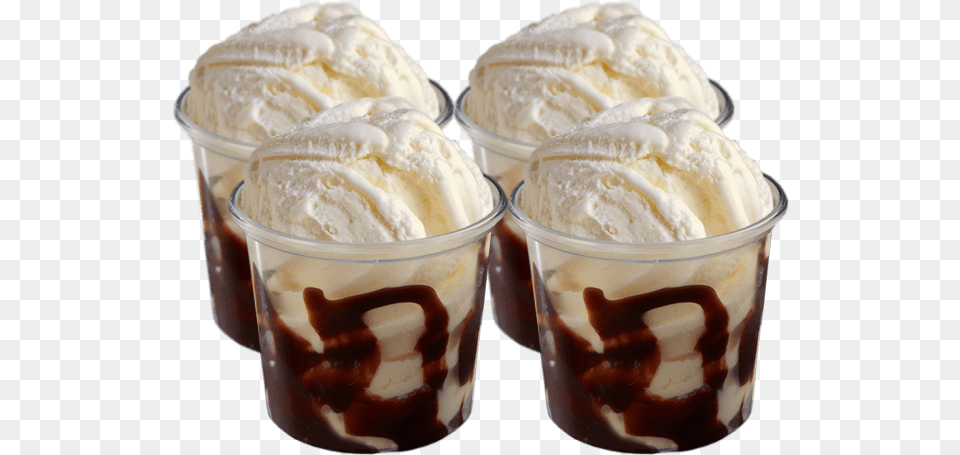 Mini Choc Sundae 4 Pack Dominos Mini Choc Sundae, Cream, Dessert, Food, Ice Cream Free Png