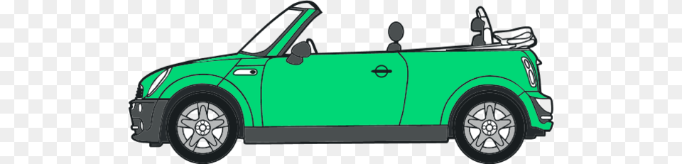 Mini Clipart Convertible Car Clipart With No Background, Transportation, Vehicle, Machine, Wheel Png