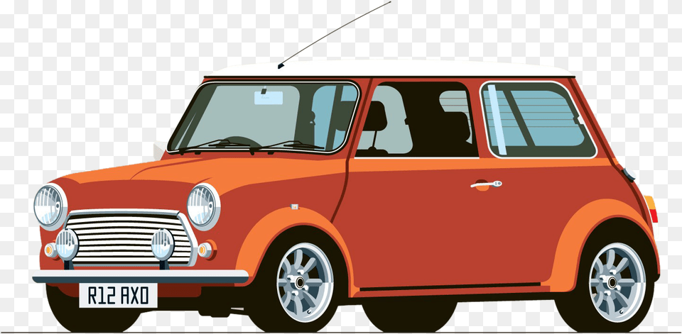 Mini Cooper Classic Car Hot E9 Bmw Clipart Classic Mini Car Illustration, Caravan, Transportation, Van, Vehicle Png Image