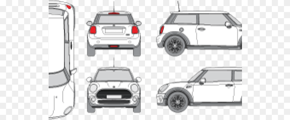 Mini Cooper Clipart Mini Cooper Template, Car, Vehicle, Transportation, Alloy Wheel Free Png