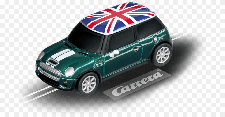 Mini Cooper S British Racing Green Carrera 1 32 Cheetah Slot Car, Suv, Vehicle, Machine, Spoke Free Png