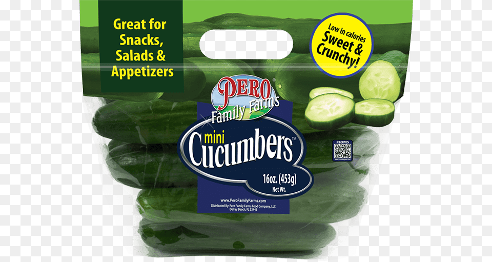 Mini Cucumbers Pero Cucumbers Mini 14 Oz, Cucumber, Food, Plant, Produce Png Image