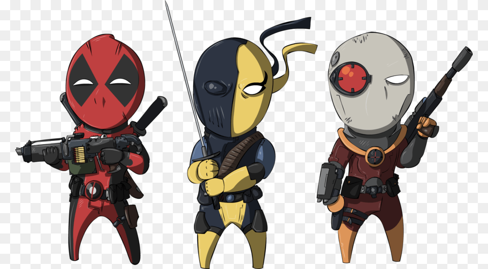 Mini Deads By Deadshot Deadpool Deathstroke, Adult, Male, Man, Person Png Image