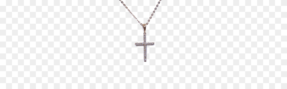 Mini Diamond Cross Necklace Patty Qs Jewelry, Accessories, Symbol, Gemstone Png Image