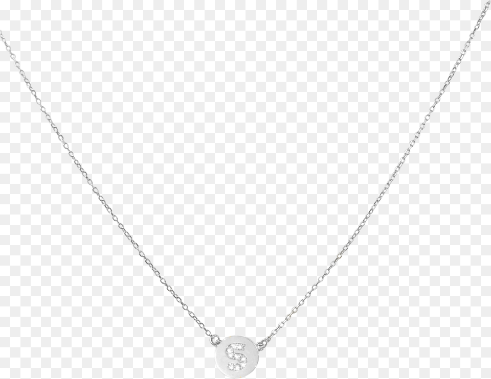 Mini Disc Diamond Initial Necklace Pendant, Accessories, Jewelry, Gemstone Png