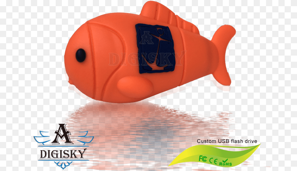 Mini Gold Fish Customize Pvc Usb Drives Usb Flash Drive, Inflatable, Clothing, Vest Free Png Download