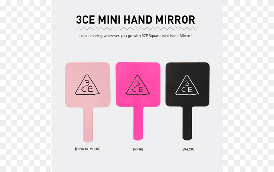 Mini Handmirror 1 600x860 3ce Square Hand Mirror, Sign, Symbol Free Transparent Png