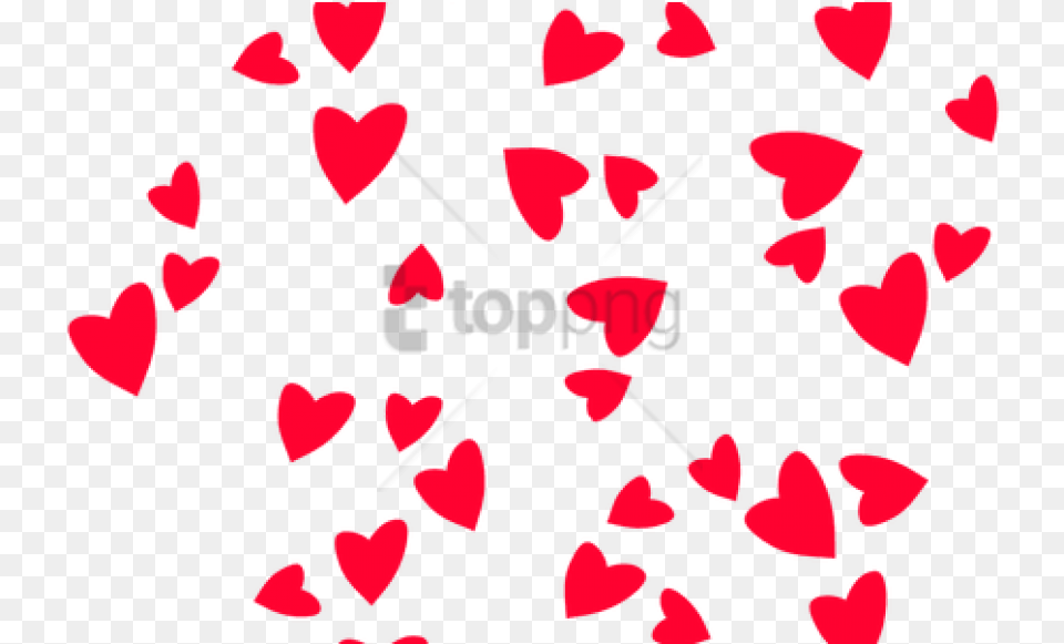 Mini Hearts Image With Background For Valentines, Flower, Petal, Plant, Heart Free Transparent Png