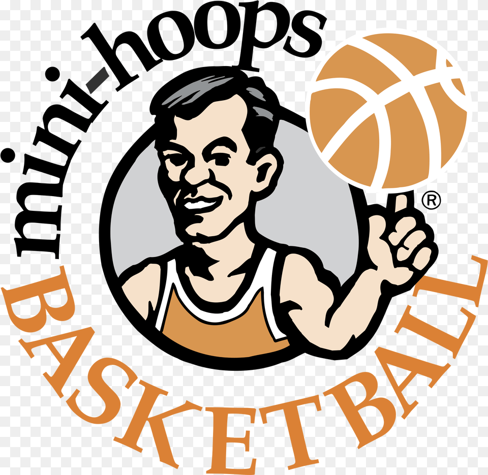 Mini Hoops Basketball Logo Transparent U0026 Svg Vector Logo Basket Vector, Person, Face, Head, People Png Image
