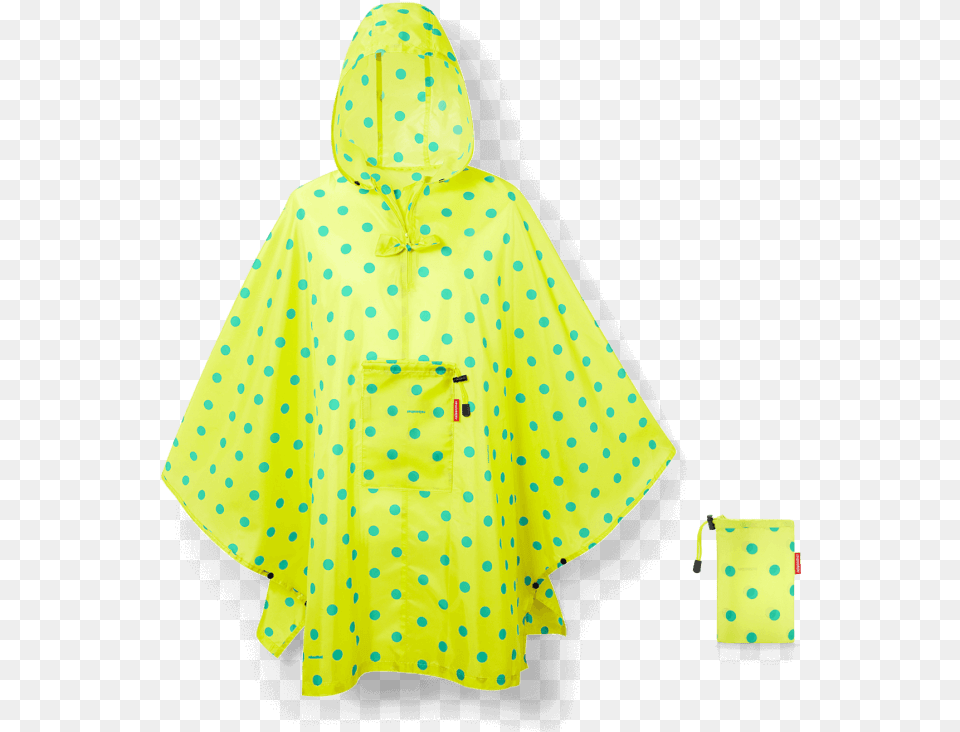 Mini Maxi Poncho Lemon Dots Reisenthel Mini Maxi Poncholemon Dots, Clothing, Coat, Fashion, Hoodie Free Png Download